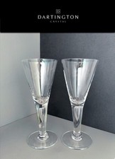2x Dartington Crystal Sharon
