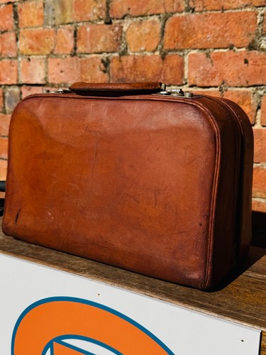 British leather vintage vanity - vintage,