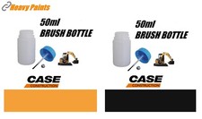 Case CX Tan Yellow & Dark Grey Digger Paint Touch Up Enamel Paints 50ml