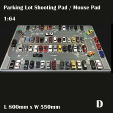 Diorama  1/64 Parking Lot Mat Model Car Scene Display Large Garage Toy Mouse Pad
