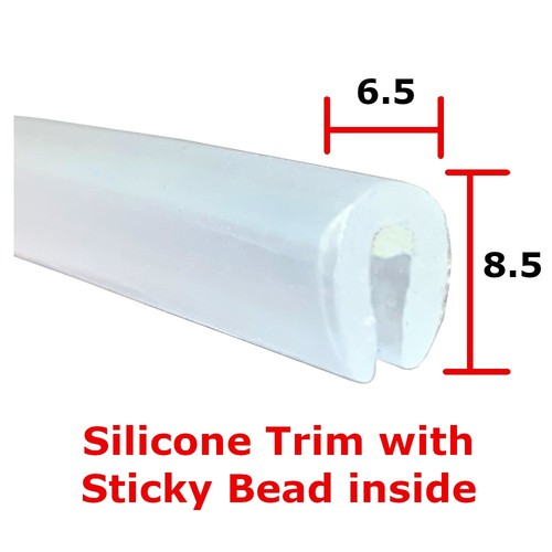 Clear silicone trim with - silicone,