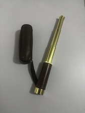 Vintage Italy Navy Pocket Telescope 25X30mm, 1AG rass & Leather Wrapped