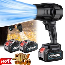 Electric Cordless Leaf Blower 80,000PM Handheld Leaf Blower 2X Battery & Charger