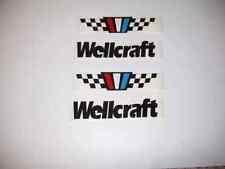 4 WELLCRAFT decals Marine Viny set Wellcraft boat stickers 4 decal set