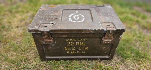 1961 metal ammo box - 1961,