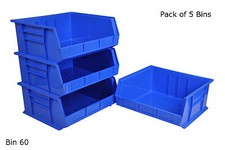 Rhino Tuff Bin 60 - Plastic Parts Storage Bins Strong Garage Workshop Van Boxes