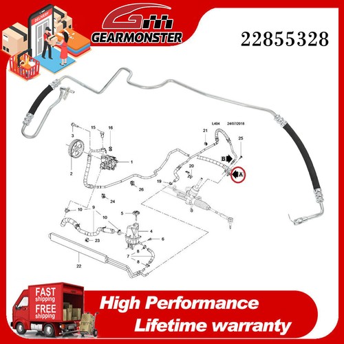 Power steering pipe - steering,