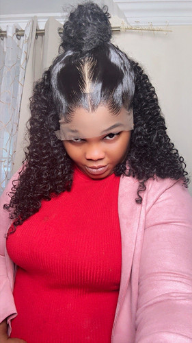 Human hair styled lace front - styled,