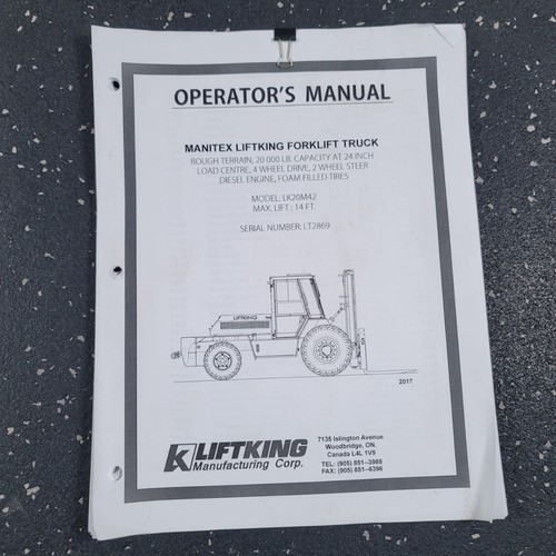 Manitex liftking lk20m42 rough - lk20m42,