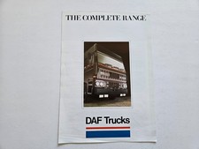 DAF FT FA TRUCK SALES BROCHURE 1986