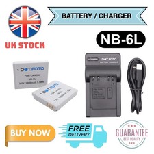 NB-6L Battery or Charger for Canon IXUS 105 210 310HS PowerShot D10 S90 SX510IS