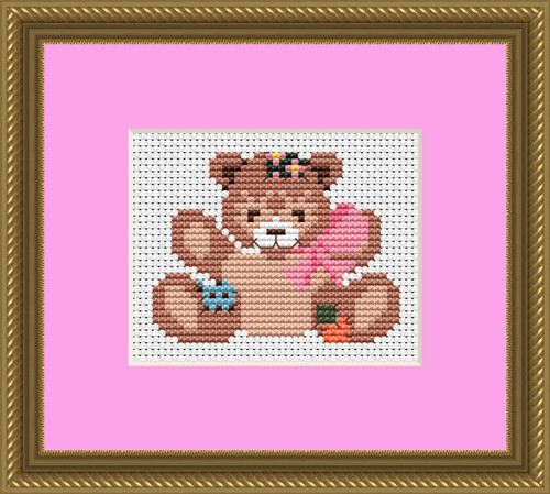 B046 teddy bear with - with, bow