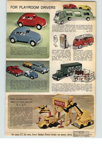 1966 paper toy - ad, vw