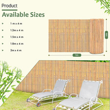Bamboo Slat Fence Screen Roll