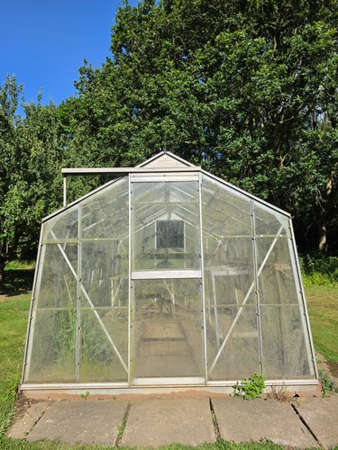 Aluminium greenhouse x - aluminium, 12.6'x