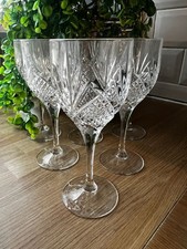 Cristal d’Arques Durand Fontenay Crystal Wine Goblets 8.5” Vintage Set of 6