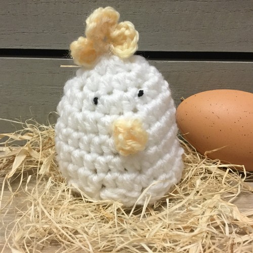 Crochet chick egg cosy - chick,