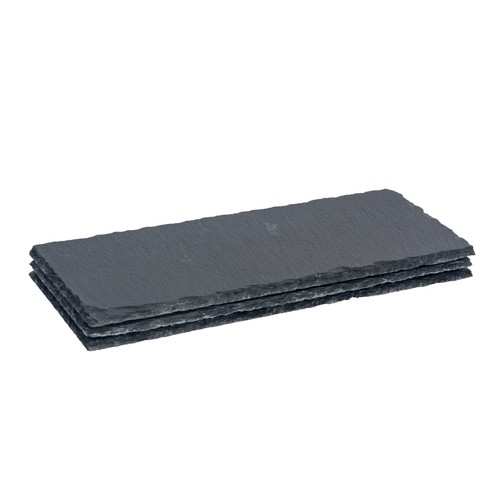 Rectangle slate dinner plates - slate,