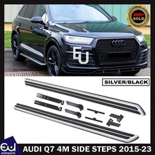 SIDE STEPS RUNNING BOARDS BAR ALUMINIUM & ABS DESIGN NEW FOR AUDI Q7 4M 2016 -23