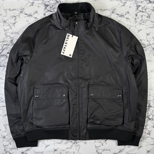 Belstaff mens black waxed base - mens,