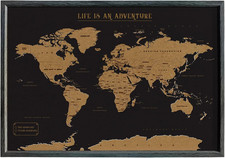 Splosh Travel Map - XL Desk