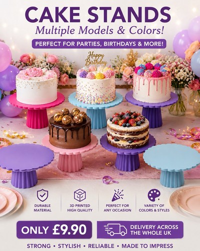 Wooden cake plate - wooden, stand