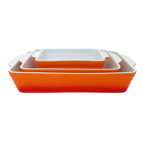 Set orange stoneware - set,