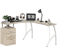 HOMCOM L-Shaped Computer Desk
