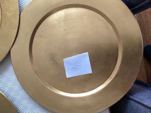 Metallic charger plates - 8,