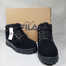 Fila Grunge Boots Trainers Black Size 3 Uk Womens Brand New In Box RRP £85