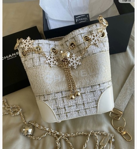 Chanel vip white gold tweed - vip, white-gold