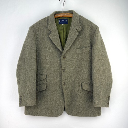Beaver tweed jacket mens 48r - jacket,