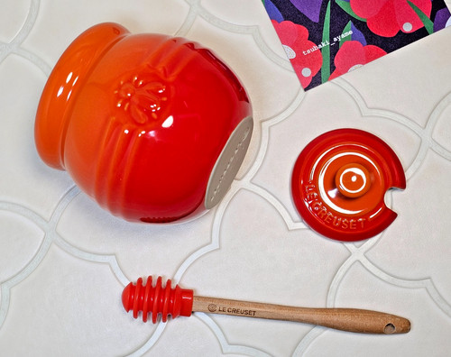 Creuset stoneware honey pot - creuset,