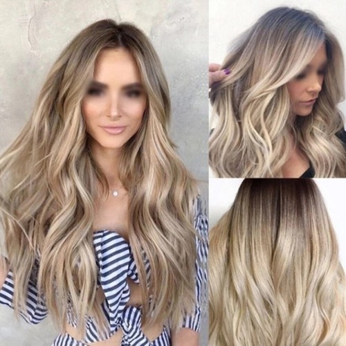 Women ombre blonde - women, long