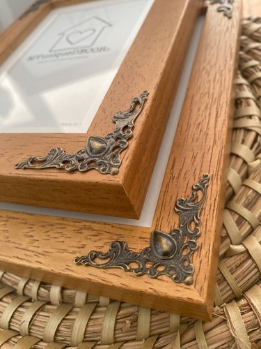 Wooden photo frame with - frame,