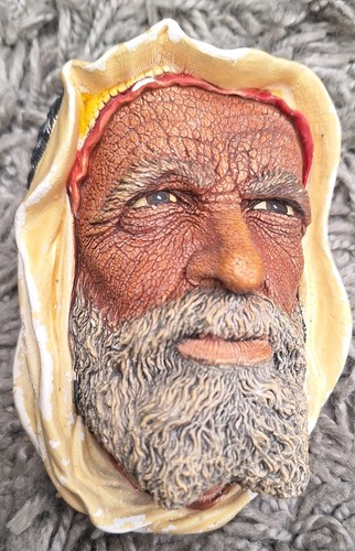 Vintage bossons chalkware head - chalkware,