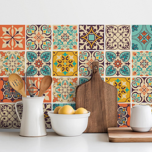 Vintage moroccan bohemian tile - bohemian,