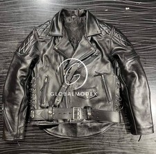 Mens Brando BLUF Black Leather