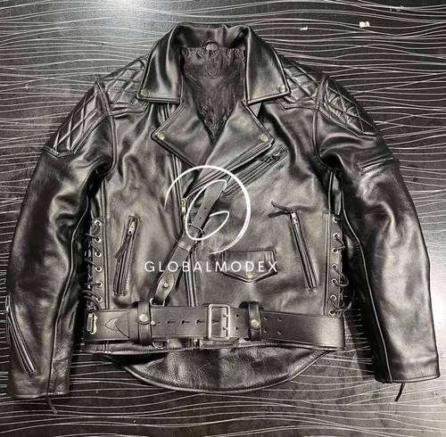 Mens brando bluf black leather - brando,