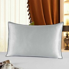 Mulberry Silk Pillowcases Anti-wrinkle Bedding Soft Pillow Cases Cover Bedroom~