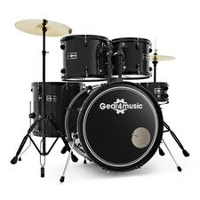 BDK-1 Full Size Starter Drum Kit by Gear4music Black