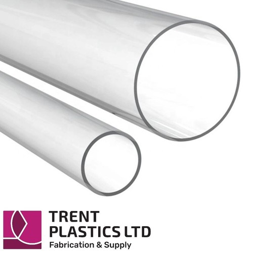 Clear acrylic tube cut to - clear,