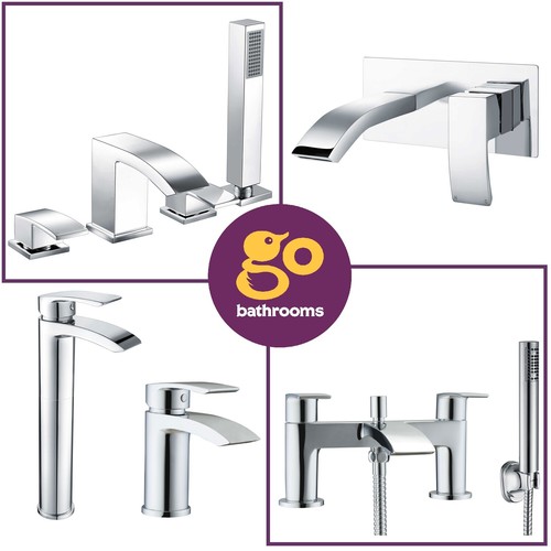 Chrome modern tap - tap, bathroom