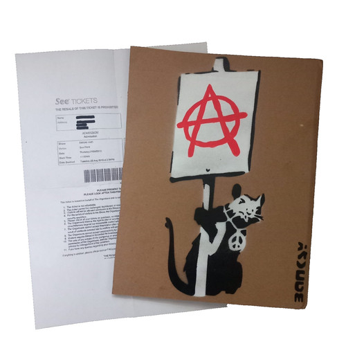 Banksy cardboard art - , stencil