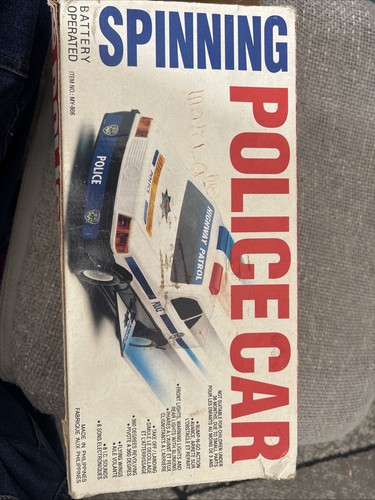 Vintage spinning police car - spinning,