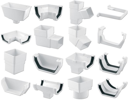 Floplast white square - white,