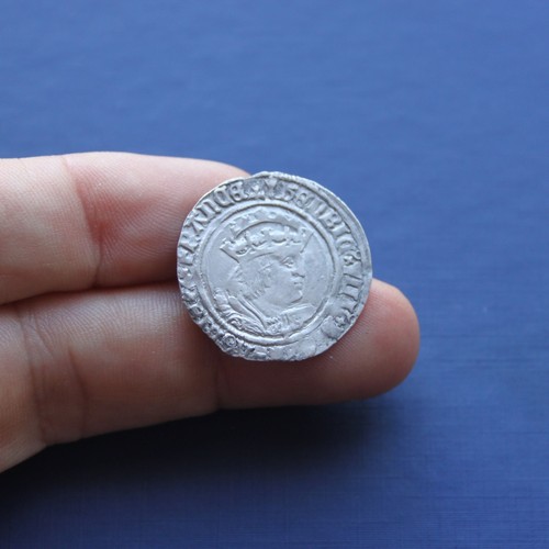 Hammered silver coin henry 8th - hammered,