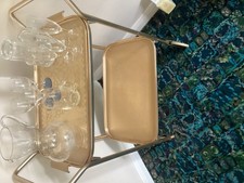 Antique English Oak Barley Twist Two-Tier Serving Trolly for Drinks/Tea