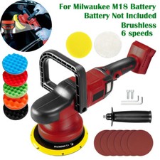 For Milwaukee M18 Battery Cordless Car Buffer Polisher 6 Speeds Orbital Polisher