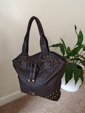 Kangol Brown Studded Tote Bag